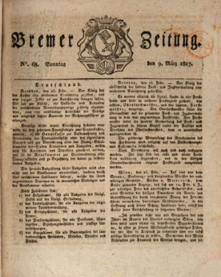 Bremer Zeitung Sonntag 9. März 1817