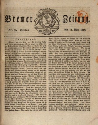 Bremer Zeitung Dienstag 11. März 1817