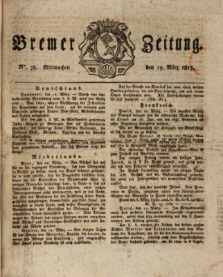 Bremer Zeitung Mittwoch 19. März 1817