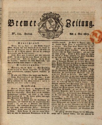 Bremer Zeitung Freitag 2. Mai 1817