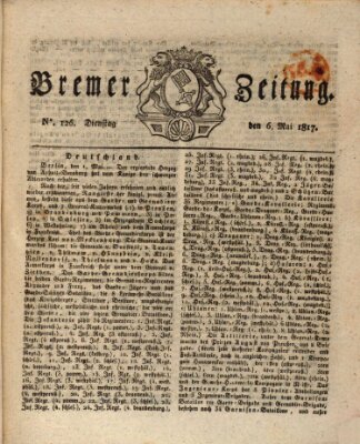 Bremer Zeitung Dienstag 6. Mai 1817