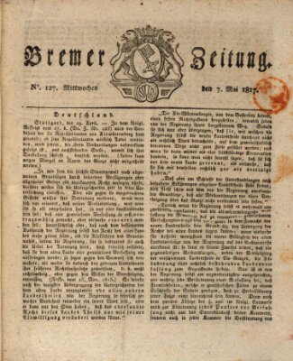 Bremer Zeitung Mittwoch 7. Mai 1817