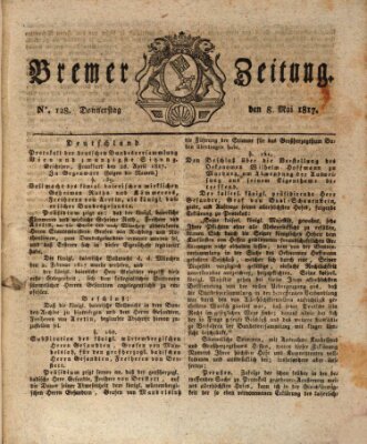 Bremer Zeitung Donnerstag 8. Mai 1817