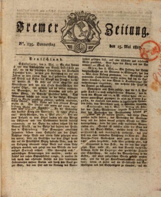 Bremer Zeitung Donnerstag 15. Mai 1817