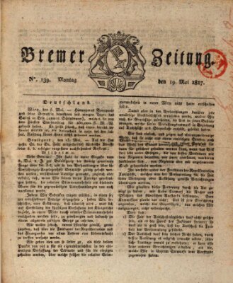Bremer Zeitung Montag 19. Mai 1817