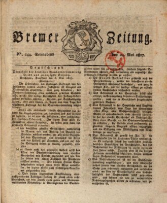 Bremer Zeitung Samstag 24. Mai 1817