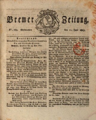 Bremer Zeitung Mittwoch 11. Juni 1817