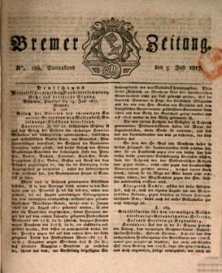 Bremer Zeitung Samstag 5. Juli 1817