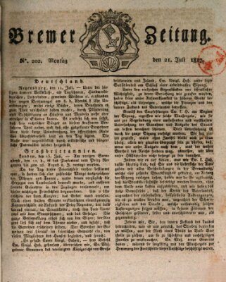 Bremer Zeitung Montag 21. Juli 1817