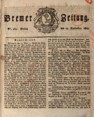 Bremer Zeitung Freitag 19. September 1817