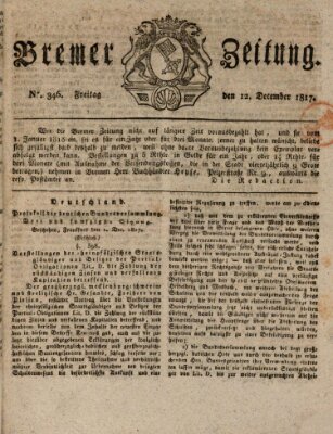 Bremer Zeitung Freitag 12. Dezember 1817