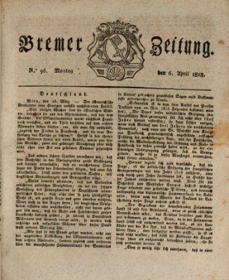 Bremer Zeitung Montag 6. April 1818