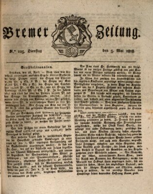 Bremer Zeitung Dienstag 5. Mai 1818