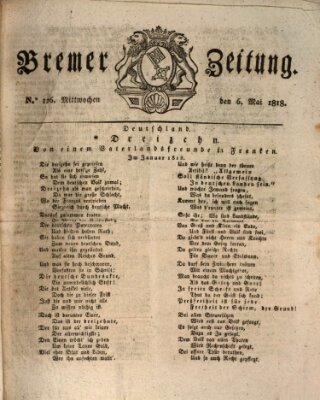 Bremer Zeitung Mittwoch 6. Mai 1818