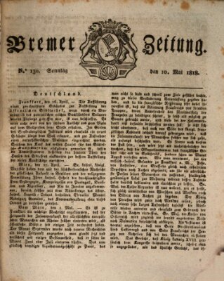 Bremer Zeitung Sonntag 10. Mai 1818