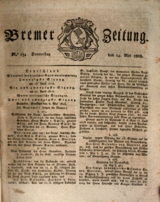 Bremer Zeitung Donnerstag 14. Mai 1818