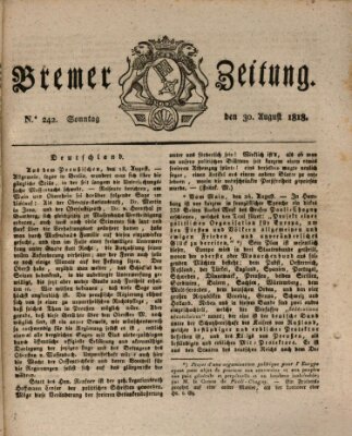 Bremer Zeitung Sonntag 30. August 1818