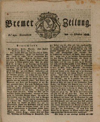 Bremer Zeitung Samstag 17. Oktober 1818