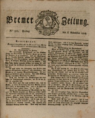 Bremer Zeitung Freitag 6. November 1818