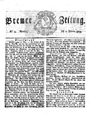 Bremer Zeitung Montag 4. Januar 1819