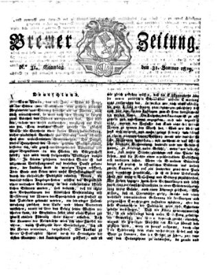 Bremer Zeitung Sonntag 31. Januar 1819