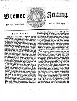 Bremer Zeitung Samstag 22. Mai 1819