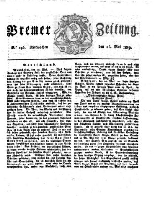 Bremer Zeitung Mittwoch 26. Mai 1819