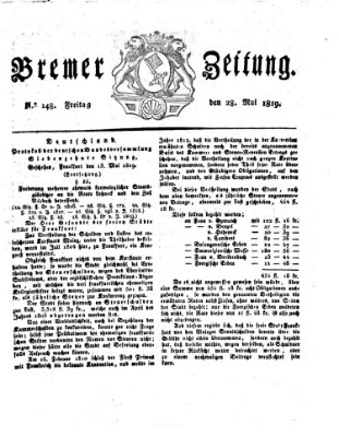 Bremer Zeitung Freitag 28. Mai 1819