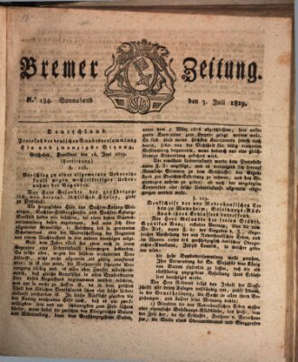 Bremer Zeitung Samstag 3. Juli 1819