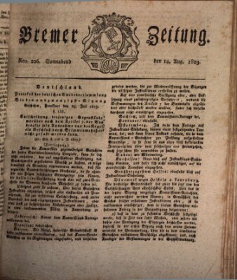 Bremer Zeitung Samstag 14. August 1819