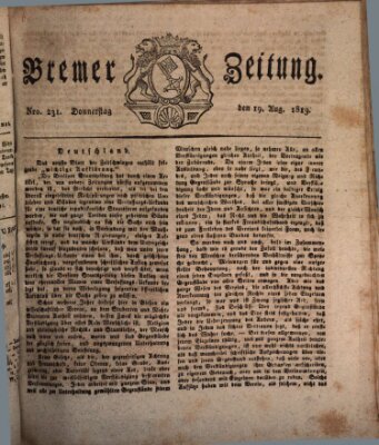 Bremer Zeitung Donnerstag 19. August 1819