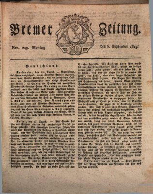 Bremer Zeitung Montag 6. September 1819