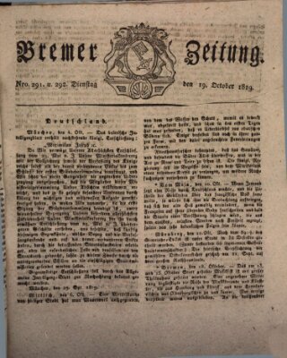 Bremer Zeitung Dienstag 19. Oktober 1819