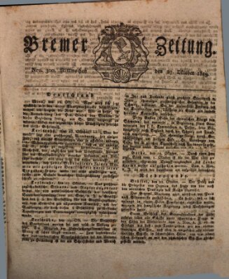 Bremer Zeitung Mittwoch 27. Oktober 1819