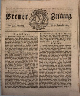 Bremer Zeitung Montag 8. November 1819