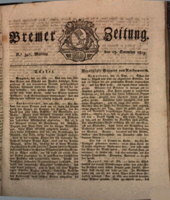 Bremer Zeitung Montag 13. Dezember 1819