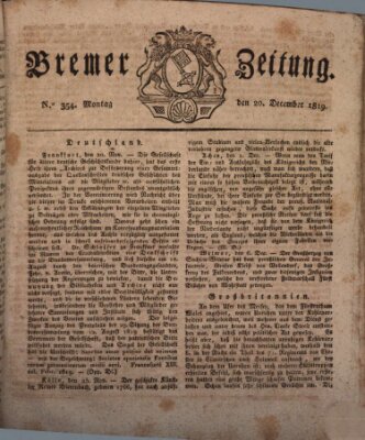 Bremer Zeitung Montag 20. Dezember 1819