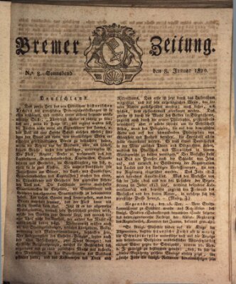 Bremer Zeitung Samstag 8. Januar 1820