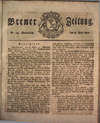 Bremer Zeitung Samstag 8. April 1820