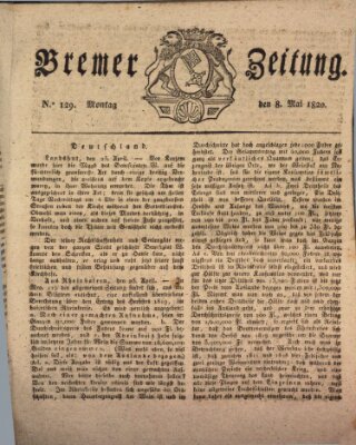 Bremer Zeitung Montag 8. Mai 1820