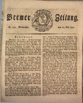 Bremer Zeitung Mittwoch 10. Mai 1820