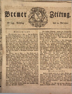 Bremer Zeitung Sonntag 14. Mai 1820