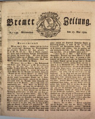 Bremer Zeitung Mittwoch 17. Mai 1820