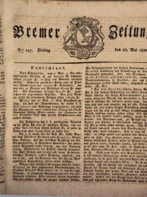 Bremer Zeitung Freitag 26. Mai 1820