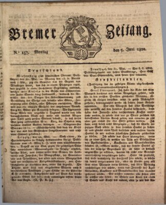 Bremer Zeitung Montag 5. Juni 1820