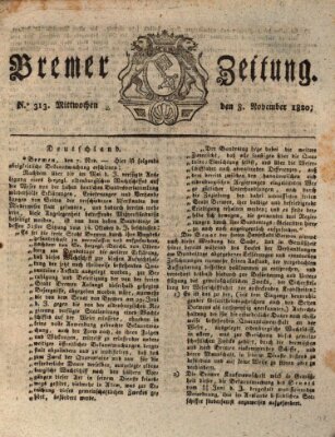 Bremer Zeitung Mittwoch 8. November 1820