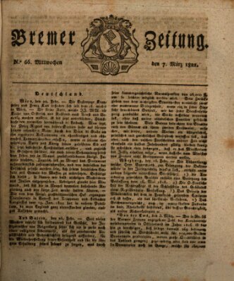 Bremer Zeitung Mittwoch 7. März 1821