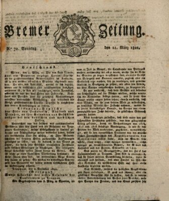 Bremer Zeitung Sonntag 11. März 1821