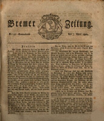 Bremer Zeitung Samstag 7. April 1821