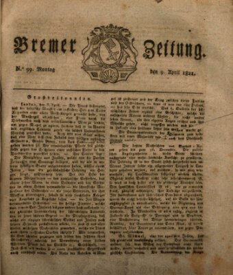 Bremer Zeitung Montag 9. April 1821